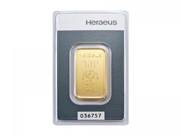 Heraeus賀利氏金條20克