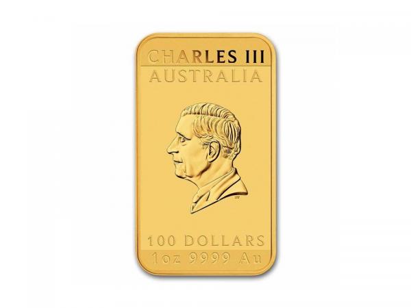2025澳洲龍雕金條1盎司