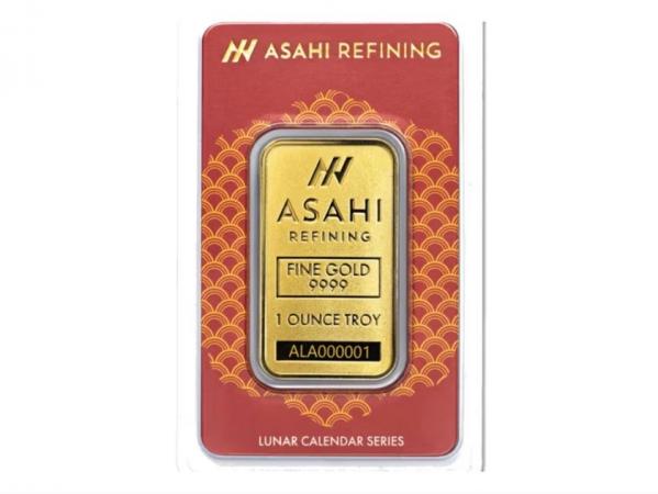 2025年美國朝日蛇年1盎司金條（檢驗卡裝）