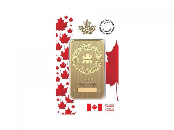加拿大皇家金條1盎司 - 紅楓檢驗卡