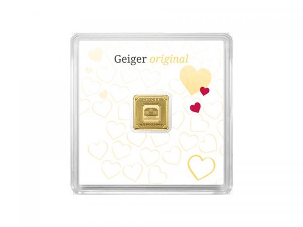 德國Geiger Edelmetalle金條1克(愛情版)