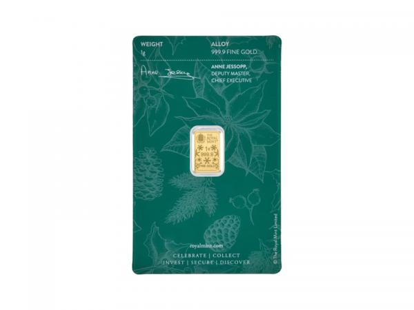 英國皇家聖誕快樂金條1克