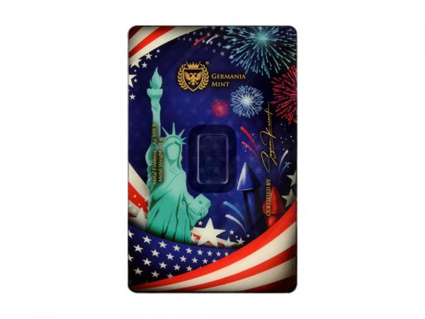 日耳曼美國獨立日金條1克