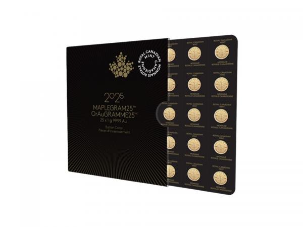 2025加拿大楓葉金幣1克X25片