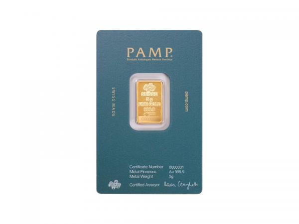 PAMP阿拉伯獵鷹金條5克