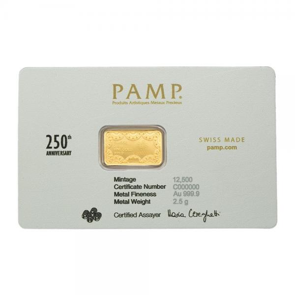 PAMP美國250週年紀念金條2.5克