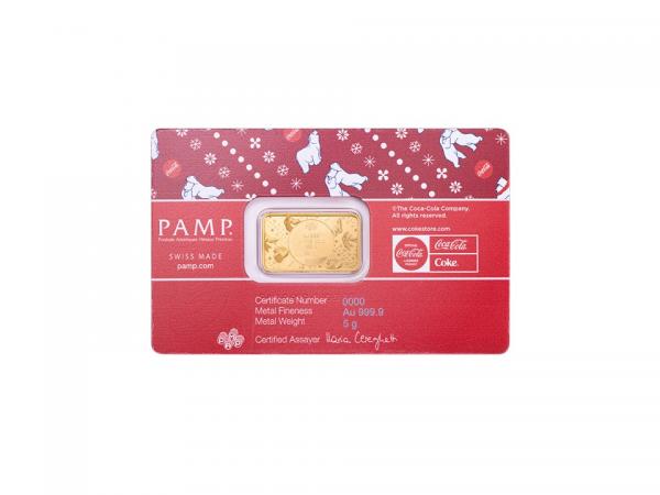 PAMP可口可樂北極熊金條5克