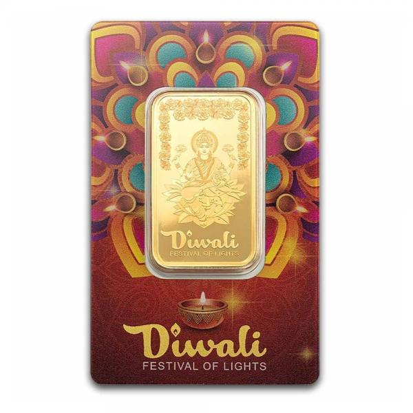 2025PAMP排燈節 – 財富吉祥女神與彩砂花樣金條1盎司