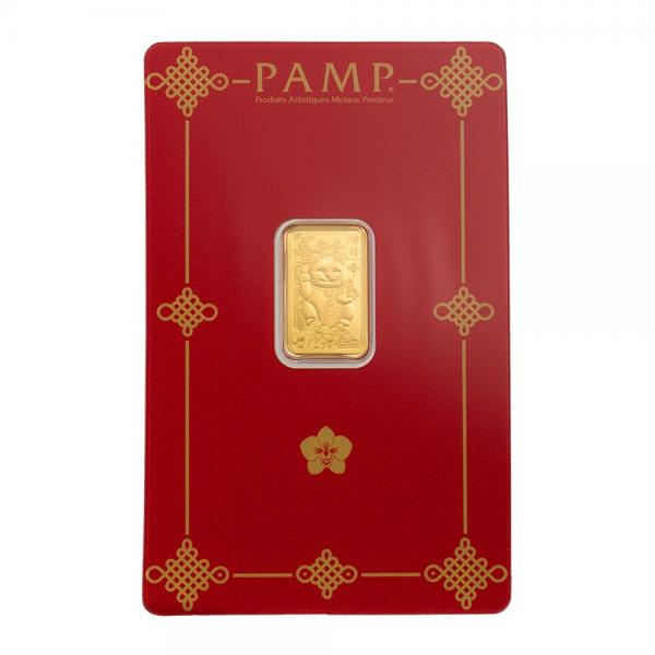 PAMP招財貓金條2.5克