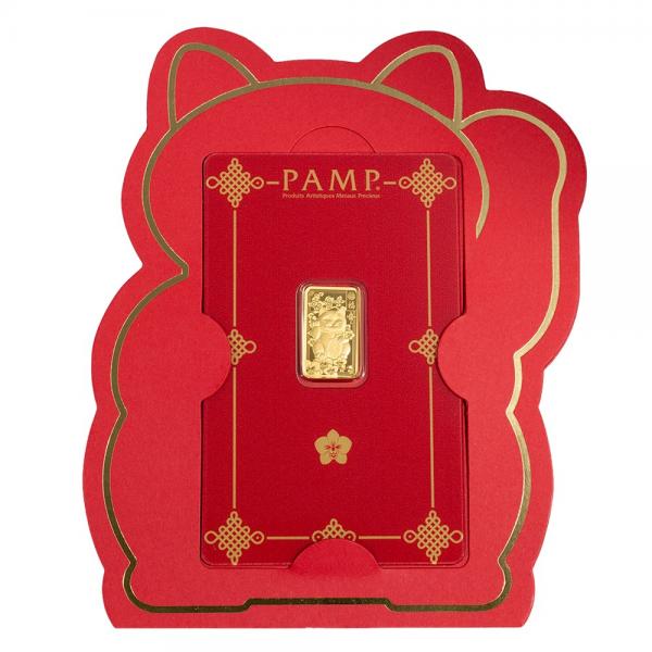 PAMP招財貓金條2.5克