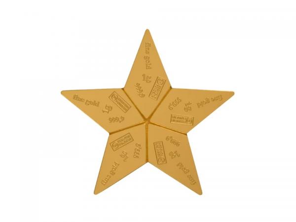 Valcambi星耀金條冊5克(1克X5片)