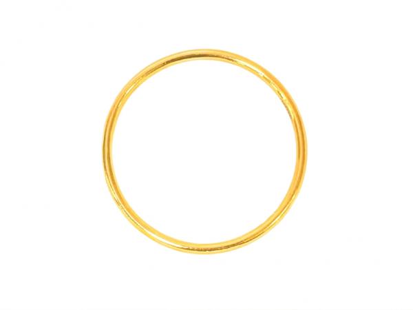 黃金光面太空環 3.08錢 6CM