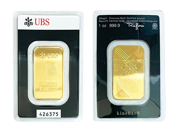 UBS瑞士金條1盎司幻彩版