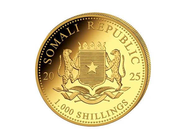 2025索馬利亞非洲象金幣1盎司