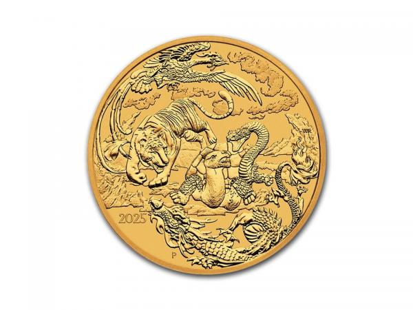 2025澳洲中國神話傳說 - 四神獸金幣1盎司