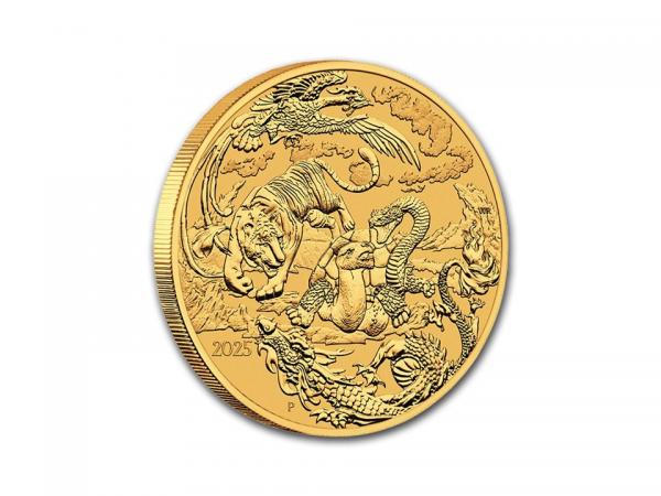 2025澳洲中國神話傳說 - 四神獸金幣1盎司