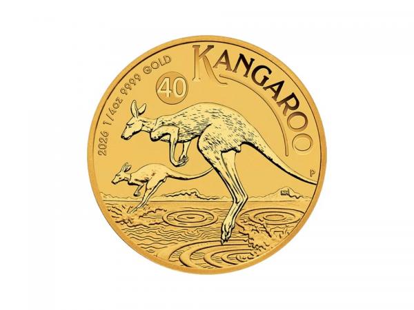 2026澳洲袋鼠金幣0.25盎司