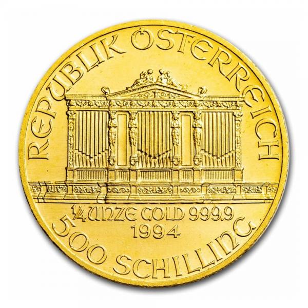 1994奧地利維也納愛樂金幣0.25盎司