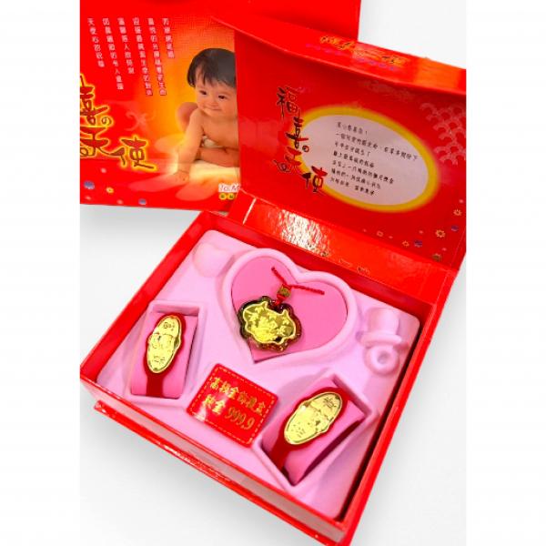 黃金彌月禮盒0.2錢-琉璃款