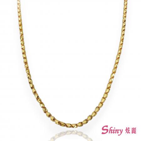 黃金短柱項鍊 8.02錢 60CM