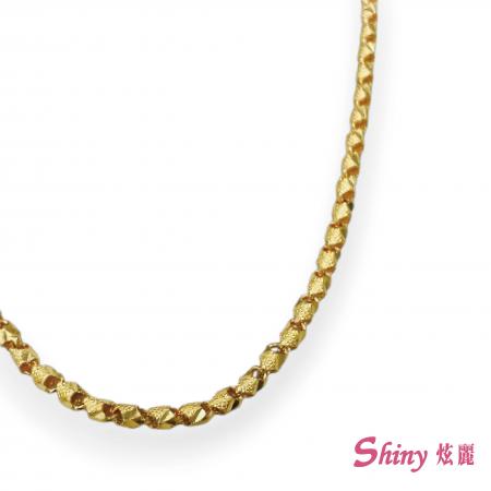 黃金短柱項鍊 8.02錢 60CM