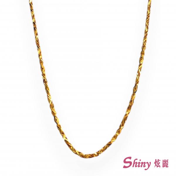 黃金兒童短柱項鍊 2.24錢 35+8CM
