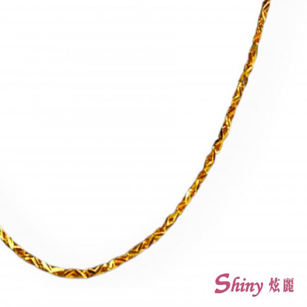 黃金兒童短柱項鍊 2.24錢 35+8CM
