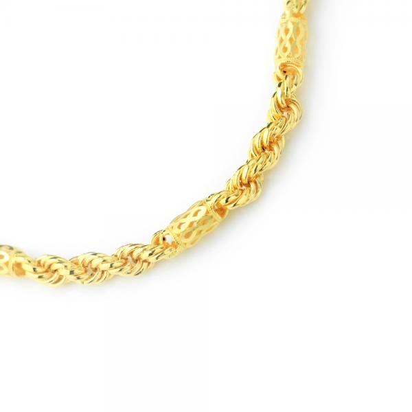 黃金發財麻花項鍊 10.29錢 60CM