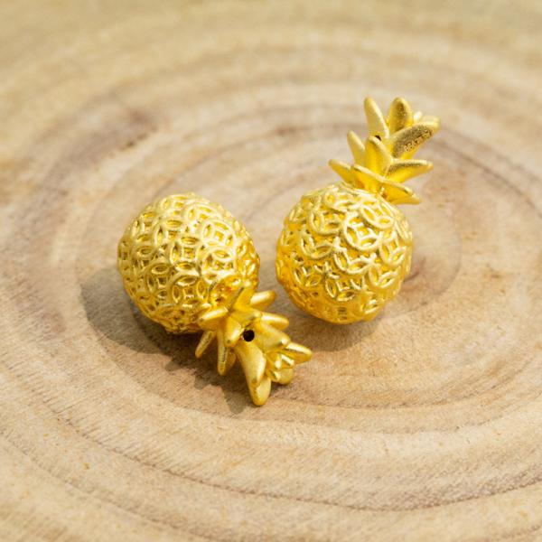 5G黃金鳳梨擺件 0.28錢