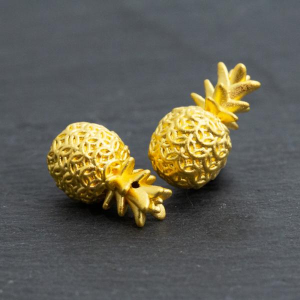 5G黃金鳳梨擺件 0.28錢