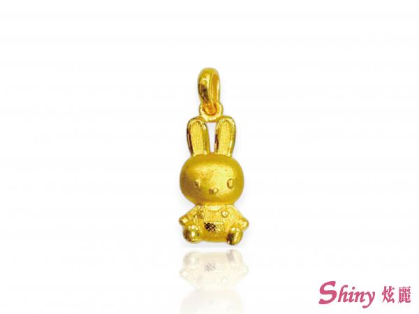 黃金兔兔墜子 0.60錢