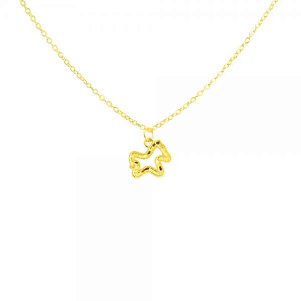 5D黃金馬年開運墜子 0.08錢-素面款