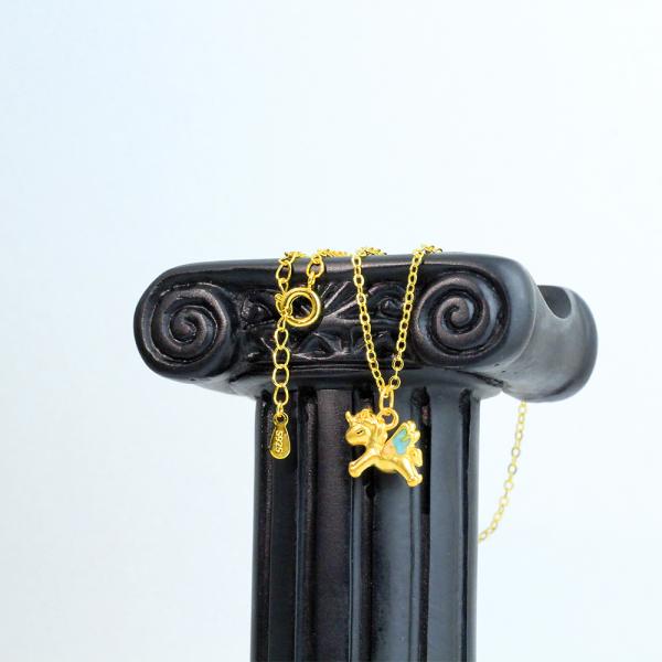 5D黃金馬年開運墜子 0.08錢-彩色款