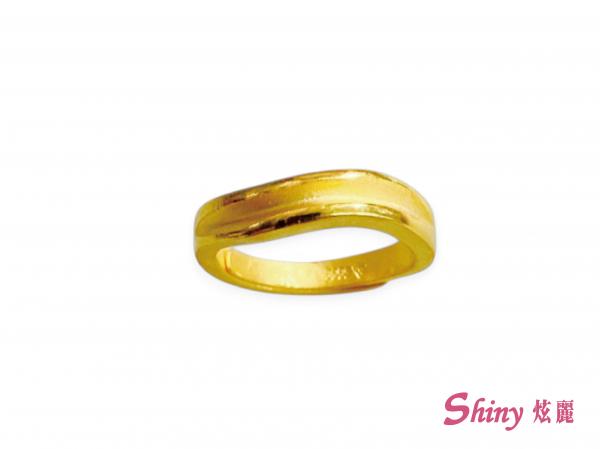 黃金流線戒指 1.73錢