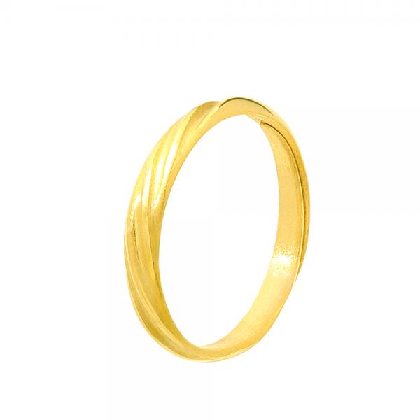 黃金對戒女戒 0.72錢 斜線款