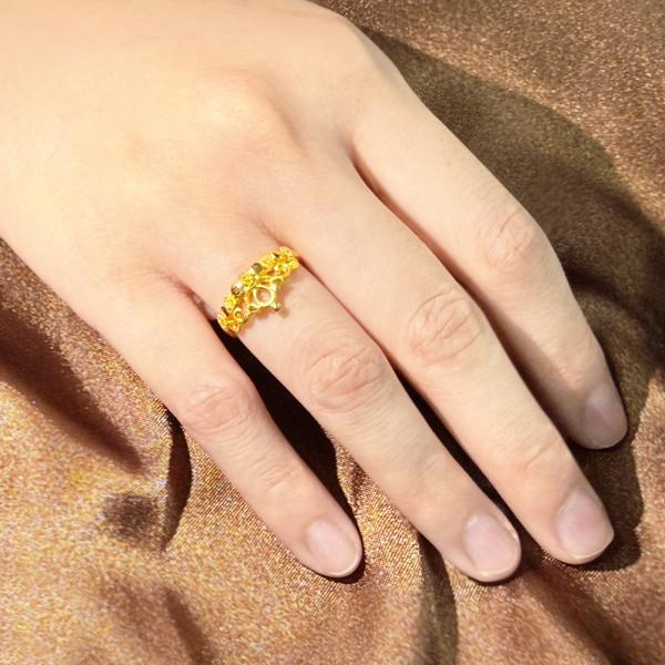 黃金皇冠女戒 0.99錢