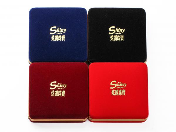 38MM金銀幣絨布盒(酒紅色)