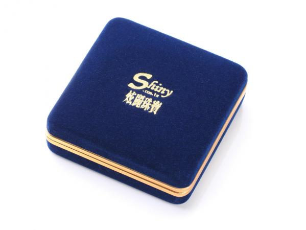 38MM金銀幣絨布盒(藍色)