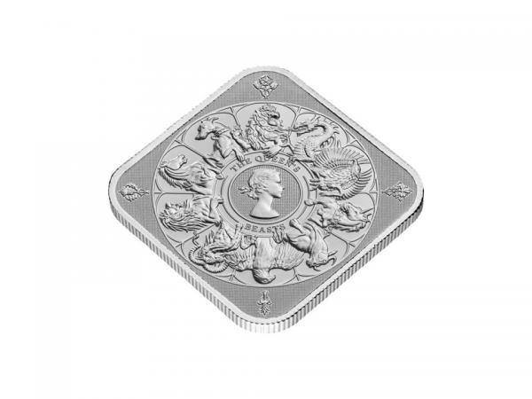 英國王室野獸系列-十紋獸銀條1盎司