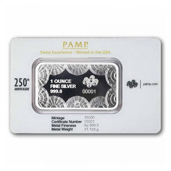 PAMP美國250週年紀念銀條1盎司