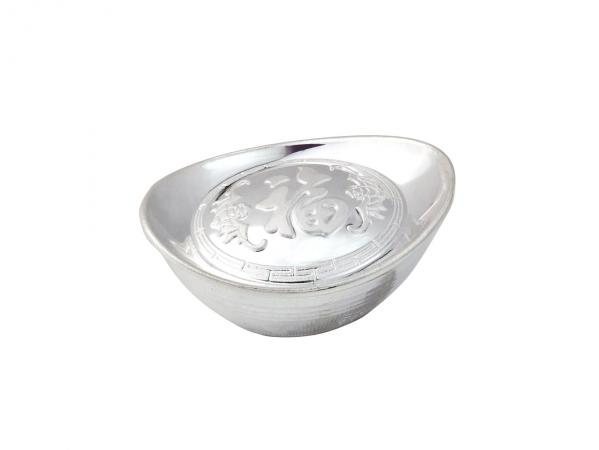 空心銀元寶(福)5克-附錦袋