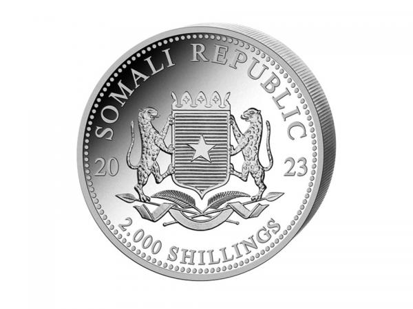 2023索馬利亞非洲象銀幣1公斤