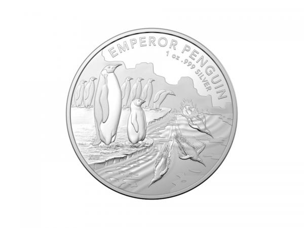 2023澳洲皇家南極領地 - 帝王企鵝銀幣1盎司