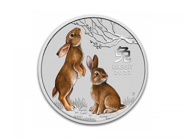 2023澳洲兔年銀幣2盎司（系列三彩繪版）