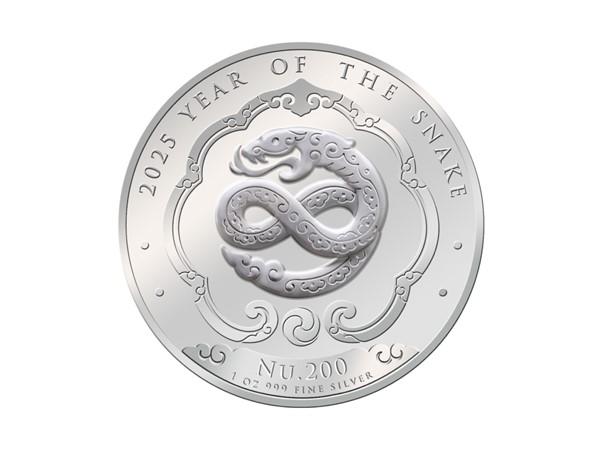 2025不丹生肖蛇銀幣1盎司