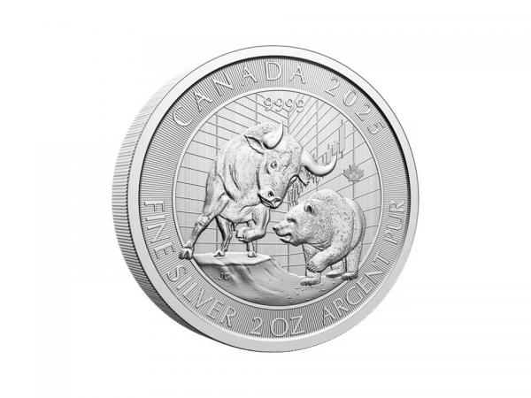 2025加拿大牛熊銀幣2盎司