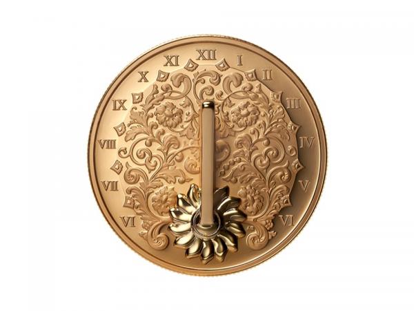 2025加拿大鍍金日晷銀幣1盎司