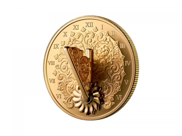 2025加拿大鍍金日晷銀幣1盎司