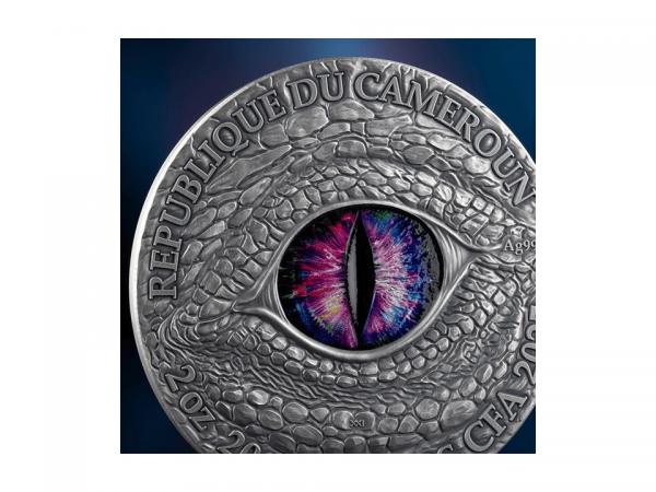 2025喀麥隆龍學傳奇 - 蛇妖凝視銀幣2盎司