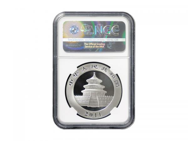 2011中國熊貓銀幣1盎司 - MS-69 NGC